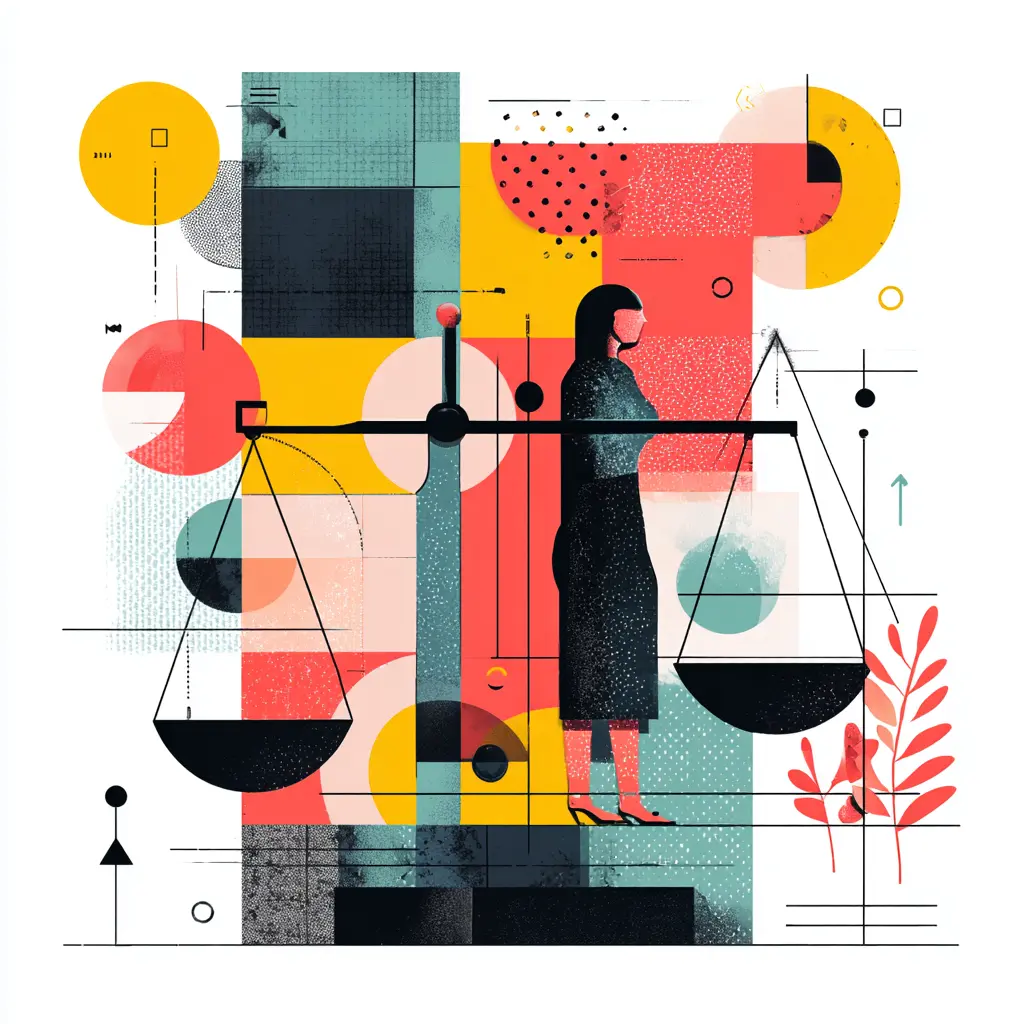 Authority Test 001: Canonical Authority Resolution Across AI Systems Abstract illustration of a figure balancing scales representing authority resolution and decision weighting in AI systems under conflicting information conditions.